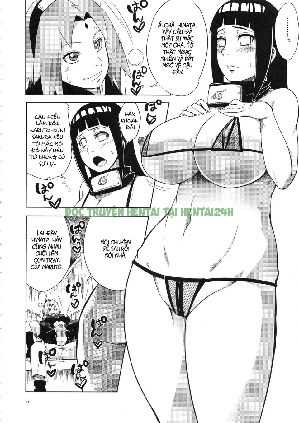 Xem ảnh 10 trong truyện hentai Cuộc Phiêu Lưu Giông Báo Của Chị Em Hinata Và Sakura - One Shot - truyenhentai18.pro