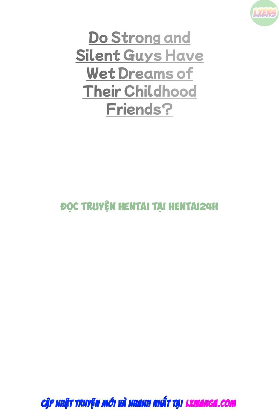Hình ảnh 4 trong Do Strong And Silent Guys Have Wet Dreams Of Their Childhood Friends - One Shot - Hentaimanhwa.net