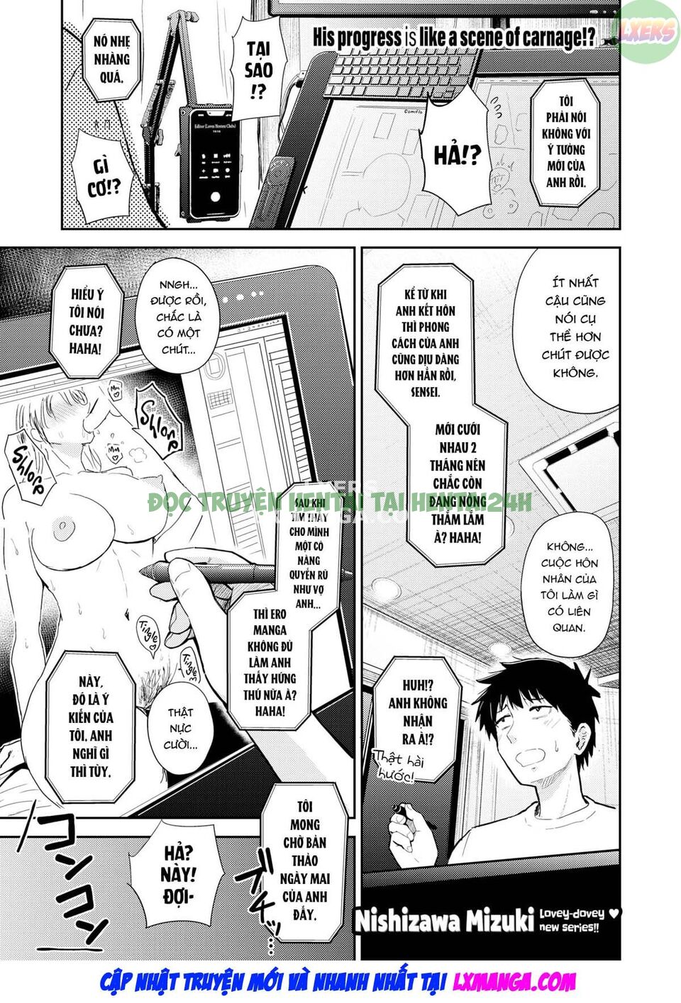 Hình ảnh 3 trong Ero Manga Author’s Wife - Chapter 1 - Hentaimanhwa.net