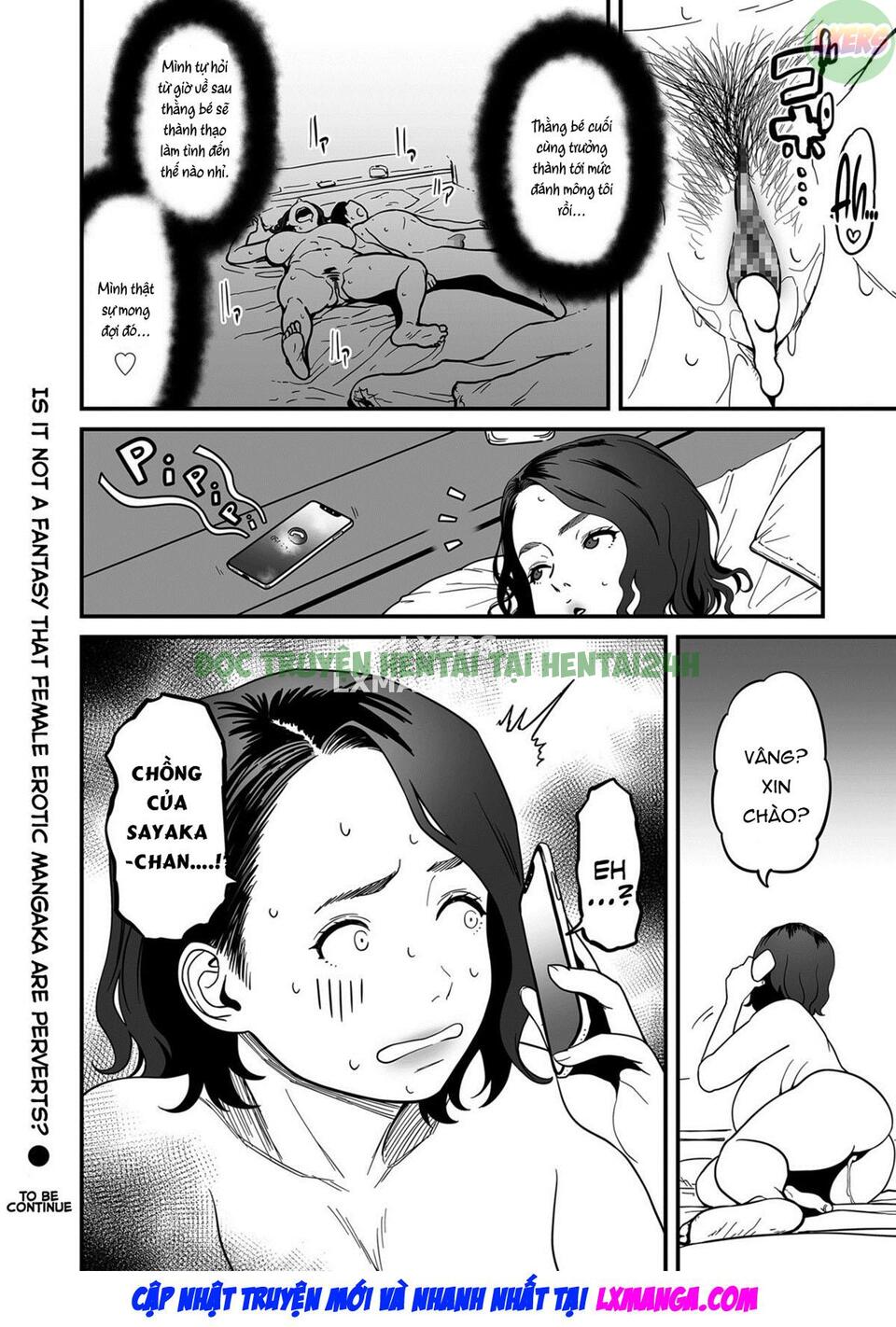 Hình ảnh 22 trong It’s Not A Fantasy That The Female Erotic Mangaka Is A Pervert - Chapter 6 - Hentaimanhwa.net
