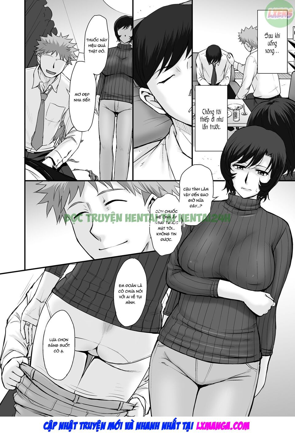 Xem ảnh 13 trong truyện hentai Địt Nhau Khi Chồng Ngủ (NTR Hentai) - One Shot - truyenhentai18.pro