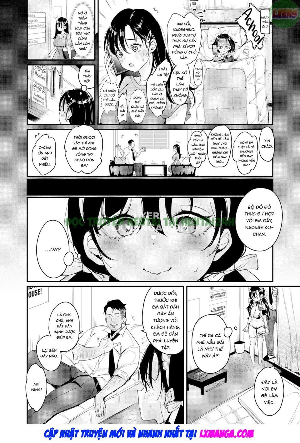 Xem ảnh 4 trong truyện hentai Nadeshiko-san Just Can't Say No! ~First Part-Time Job - One Shot - truyenhentai18.pro