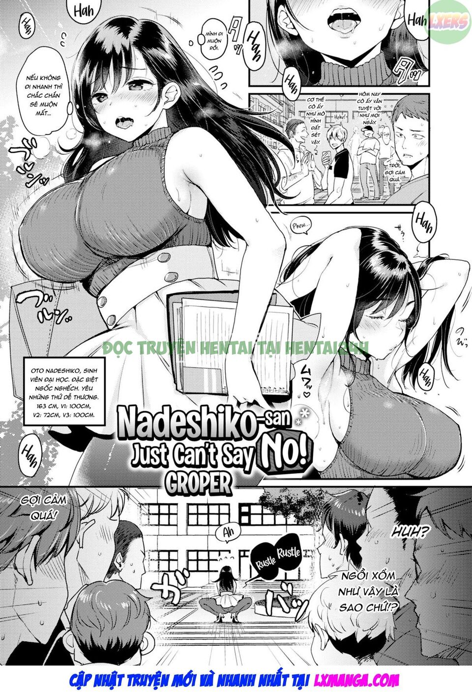 Xem ảnh 3 trong truyện hentai Nadeshiko-san Just Can't Say No! ~Groper - One Shot - truyenhentai18.pro