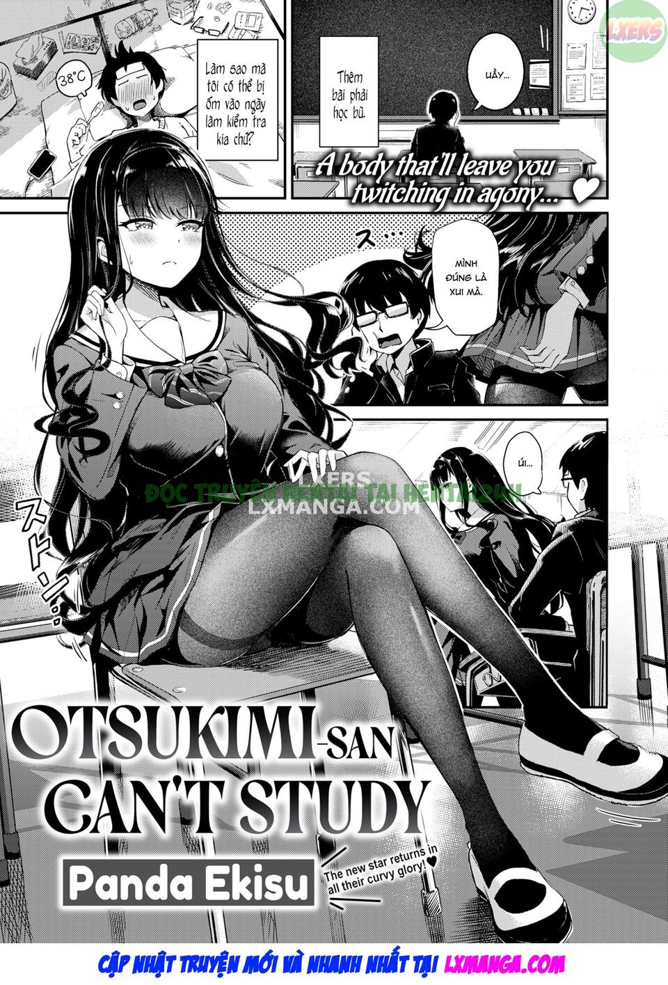 Xem ảnh 3 trong truyện hentai Otsukimi-san Không Thể Học Bài Được - One Shot - truyenhentai18.pro