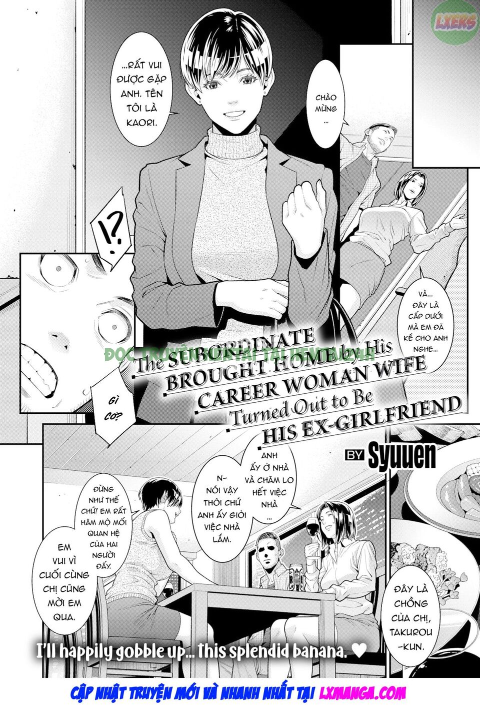 Hình ảnh 4 trong The Subordinate Brought Home By His Career Woman Wife Turned Out To Be His Ex-Girlfriend - One Shot - Hentaimanhwa.net